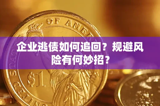 武汉企业逃债如何追回？规避风险有何妙招？