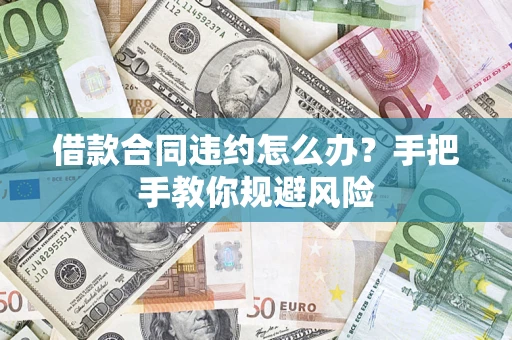 武汉借款合同违约怎么办？手把手教你规避风险