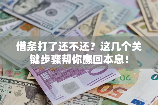 武汉借条打了还不还？这几个关键步骤帮你赢回本息！