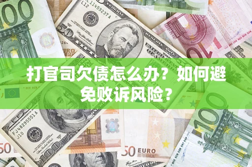 武汉打官司欠债怎么办？如何避免败诉风险？