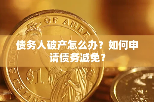 武汉债务人破产怎么办？如何申请债务减免？