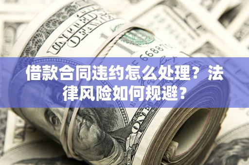 武汉借款合同违约怎么处理？法律风险如何规避？