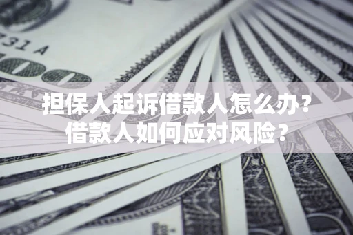 武汉担保人起诉借款人怎么办？借款人如何应对风险？