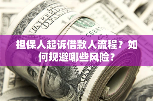 武汉担保人起诉借款人流程？如何规避哪些风险？
