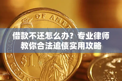 武汉借款不还怎么办？专业律师教你合法追债实用攻略